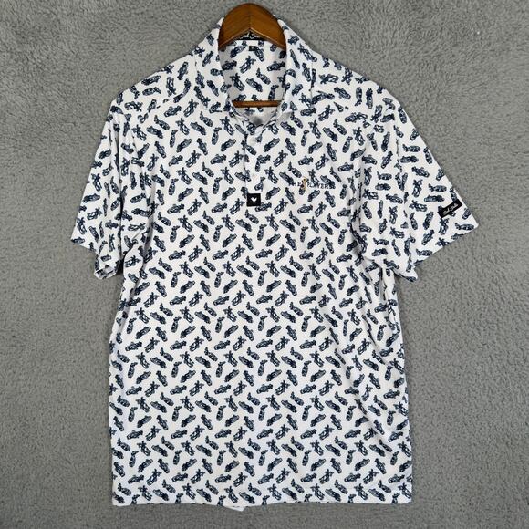 Bad Birdie The Players Men's Polo Golf Caddy By Day Short Sleeve Size Medium - Picture 1 of 9